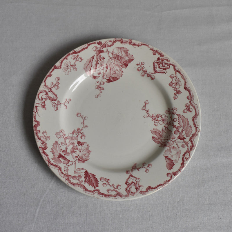 Antique Dessert Plate, Lunéville, Fontainebleau B