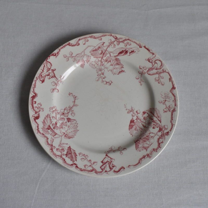 Antique Dessert Plate Lunéville Fontainebleau D