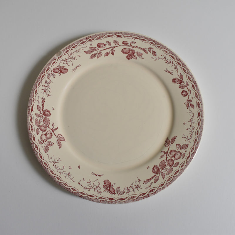 Vintage Dessert Plate, Moulin des Loups, Prune B