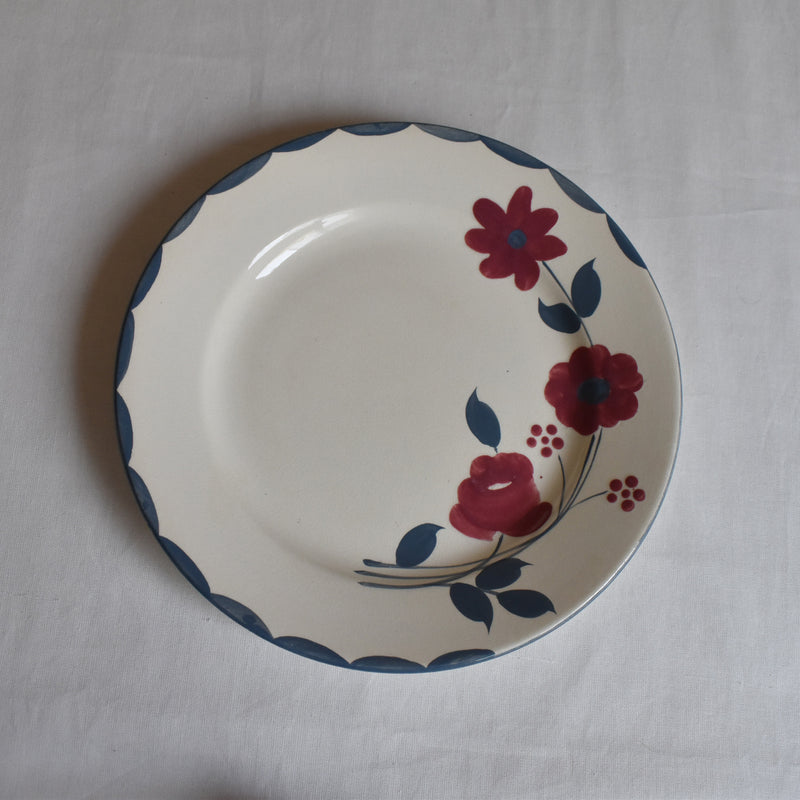 Antique dessert plate Sarreguemines Musset B