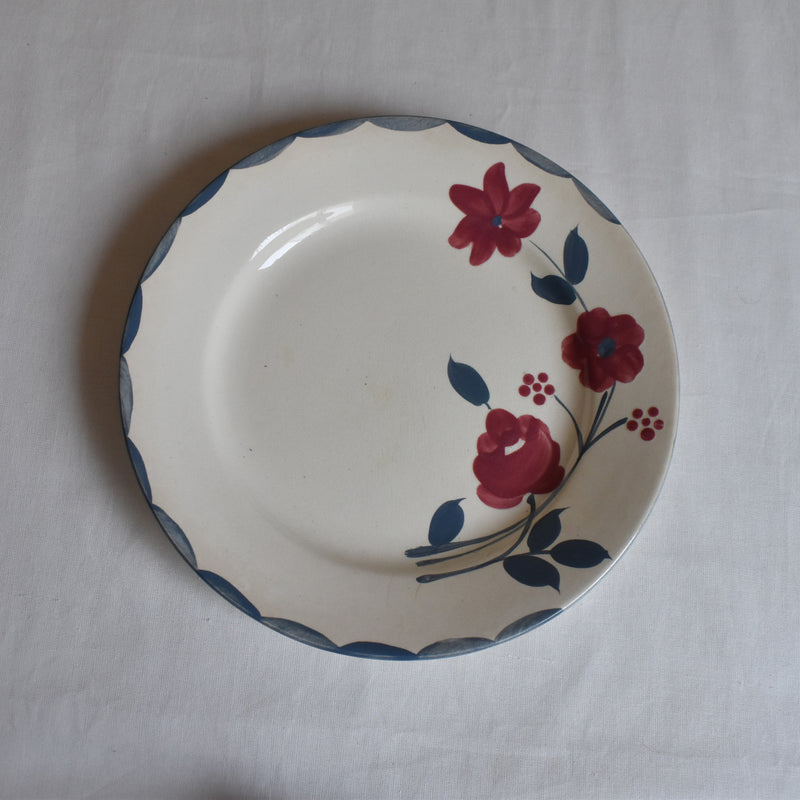 Antique Dessert Plate "Saran Musset C"