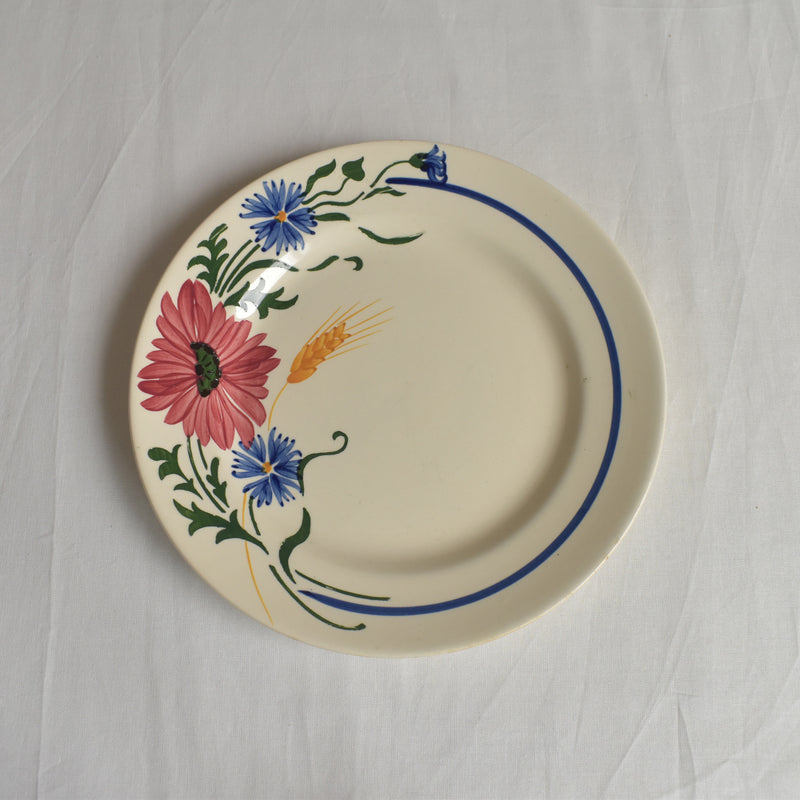 Antique Dessert Plate Sarreguemines Messidor I