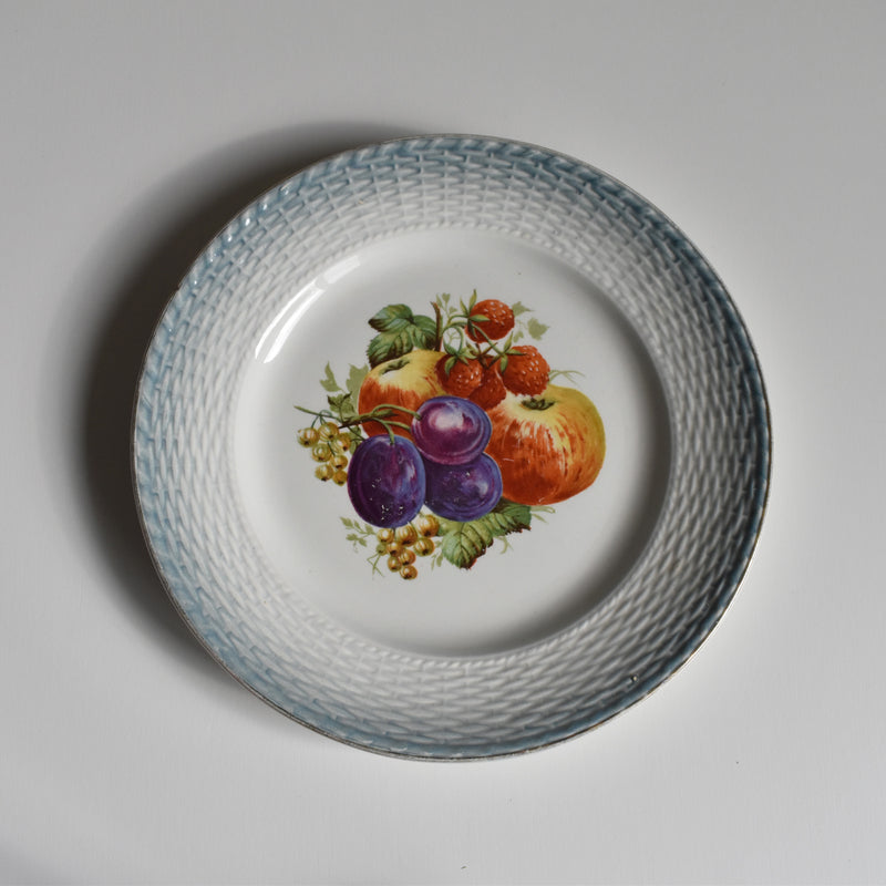 Antique Dessert Plate, Saint-Amand, Fruits A
