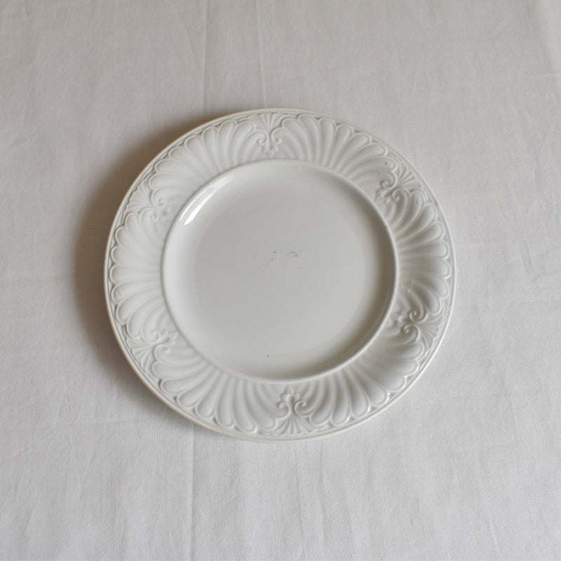 Antique Dessert Plate, Creil et Montereau, Relief D