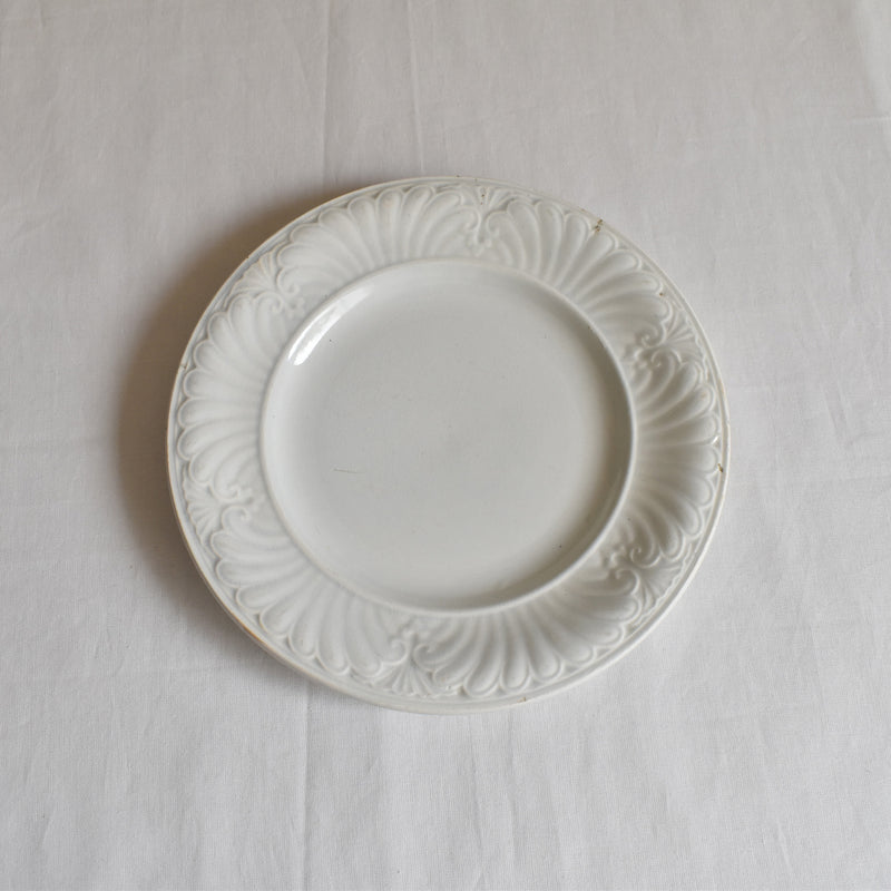 Antique Dessert Plate, Creil et Montereau, Relief E