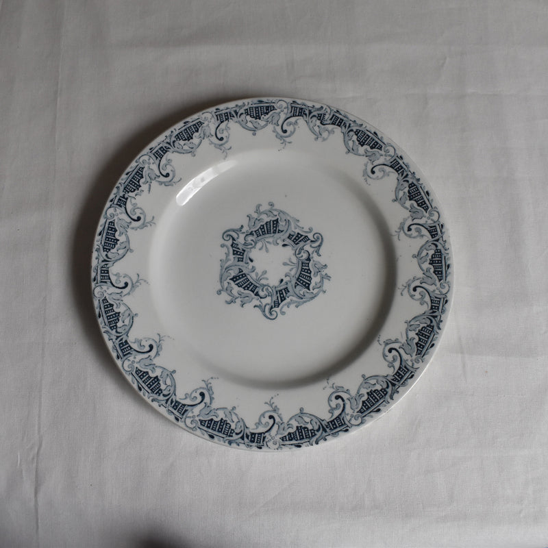 Antique Dessert Plate, Lunéville Bordure B