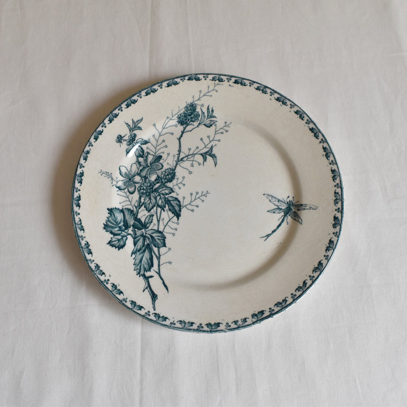 Antique Dessert Plate - Sarreguemines Carmen B