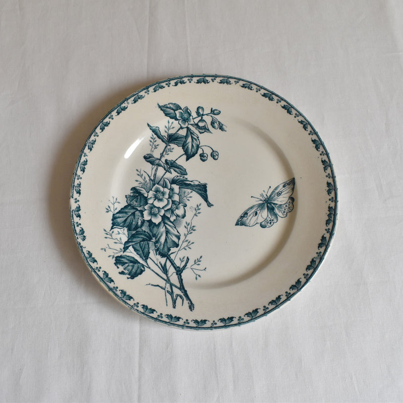 Antique Dessert Plate - Sarreguemines Carmen D