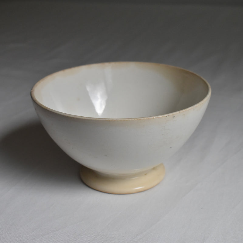 Vintage Digoin & Sarreguemines Café au Lait Bowl - White