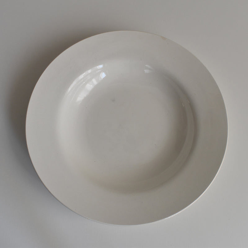 Vintage Deep Plate, Digoin & Sarreguemines, White D