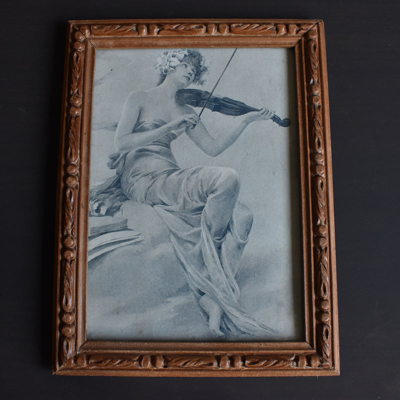 Vintage Frame Wood 21.5cm x 16cm
