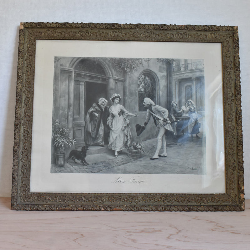 Antique frame with picture, Mon fiancé