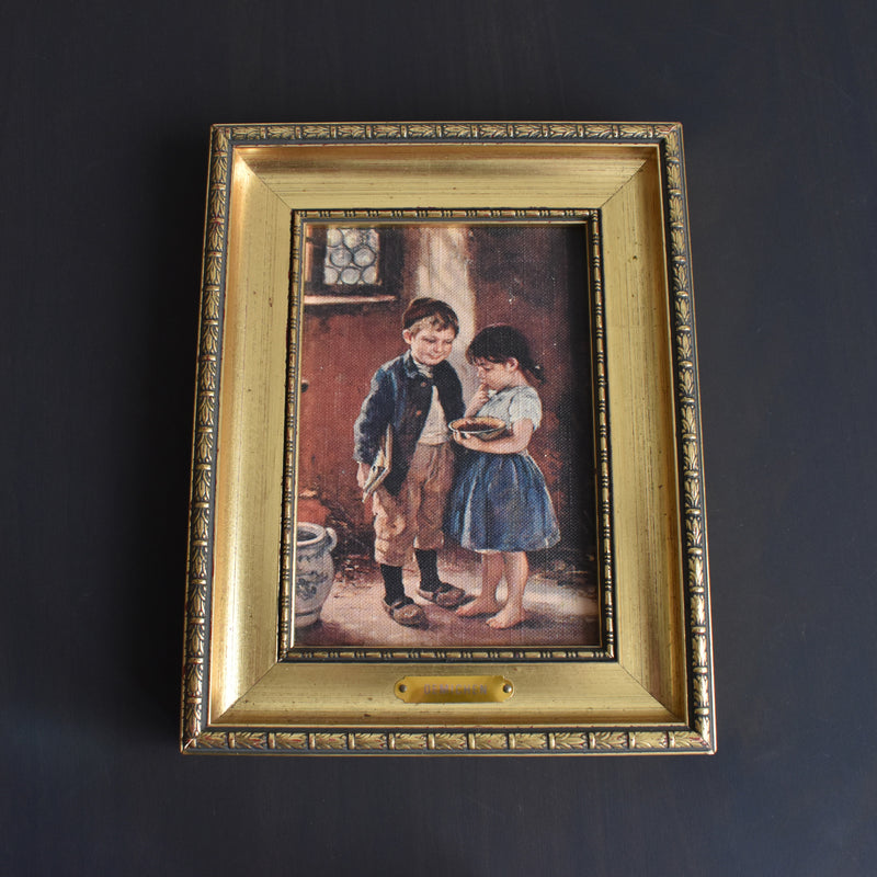 Vintage frame with illustration Oemichen