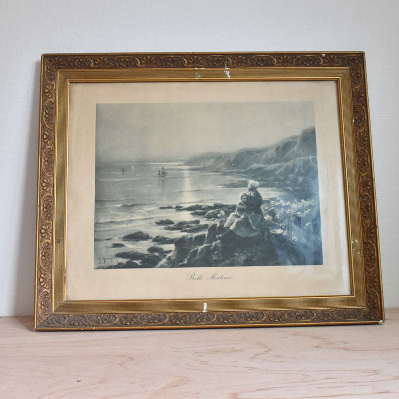Antique Frame with Picture - Une belle Matinée