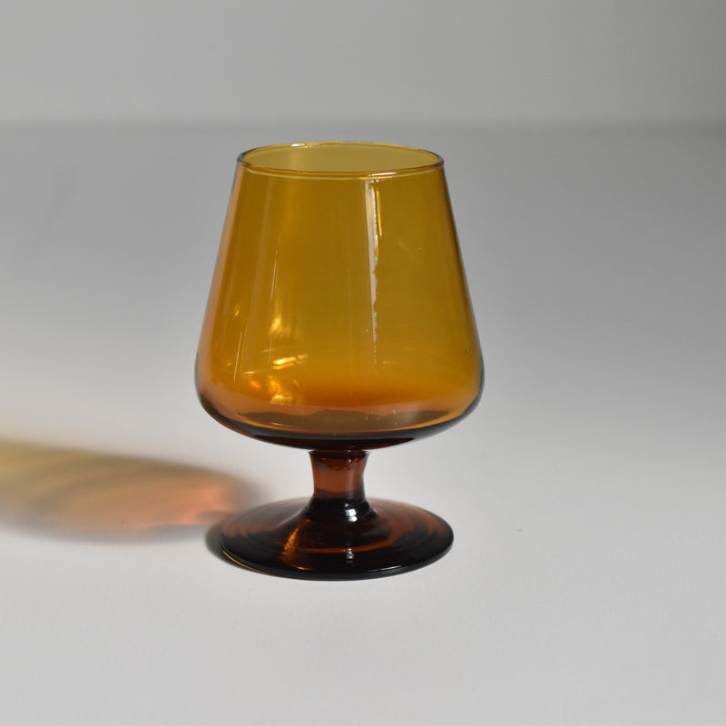 Vintage Liquor Glass Brown