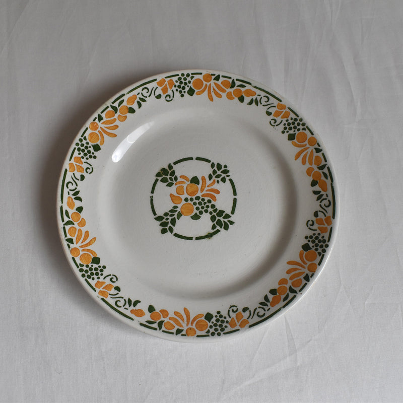 Vintage Dessert Plate, HBCM (Creil et Montereau) "Bizerte A"