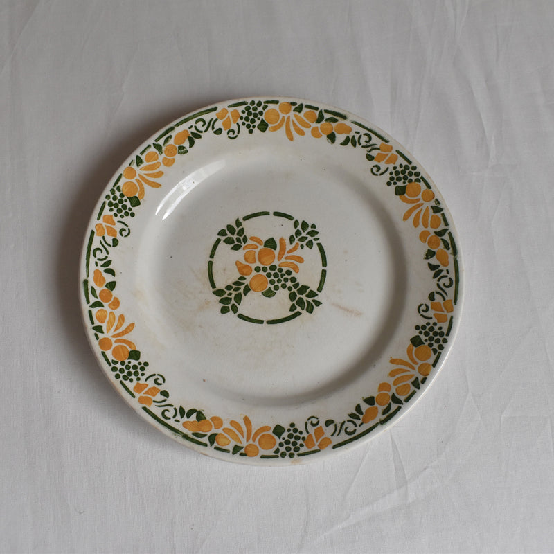 Vintage Dessert Plate, HBCM (Creil-Montereaux) Bizerte B