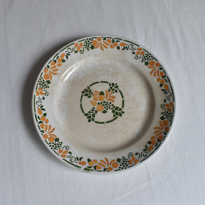 Vintage Dessert Plate HBCM (Creil et Montereau) Bizerte D