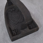 フランス　アンティーク　アイロン　Gendarme 横