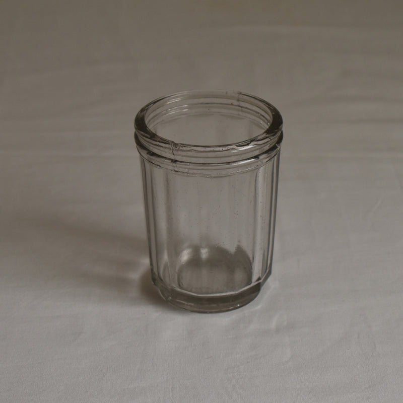 Antique Glass Jam Pot Chevalier Paris