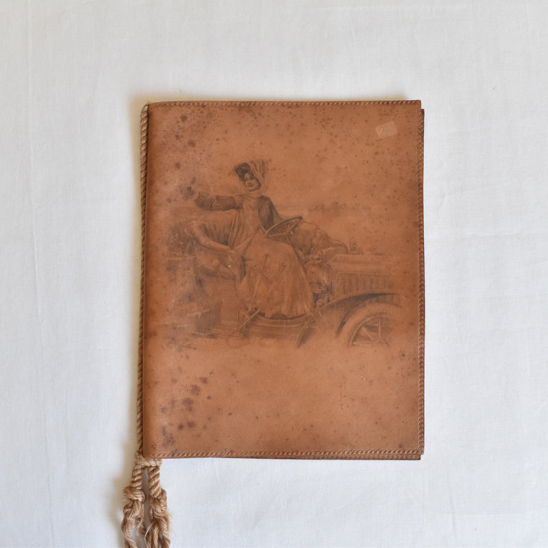 Antique Leather Book Cover