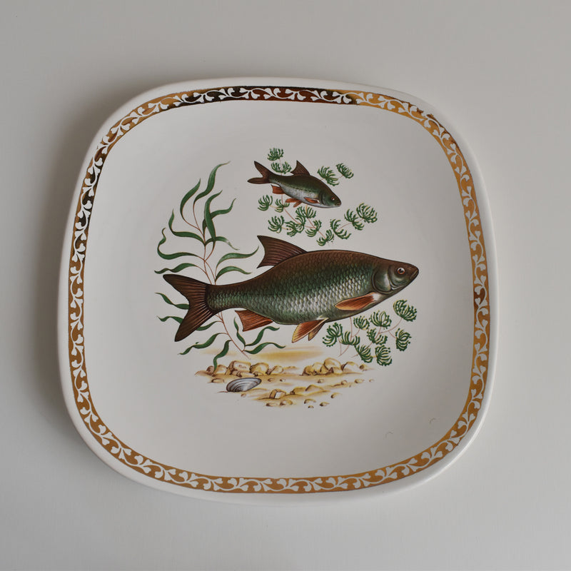 Vintage Plate - Longchamp "Poisson Gardon" (Roach)