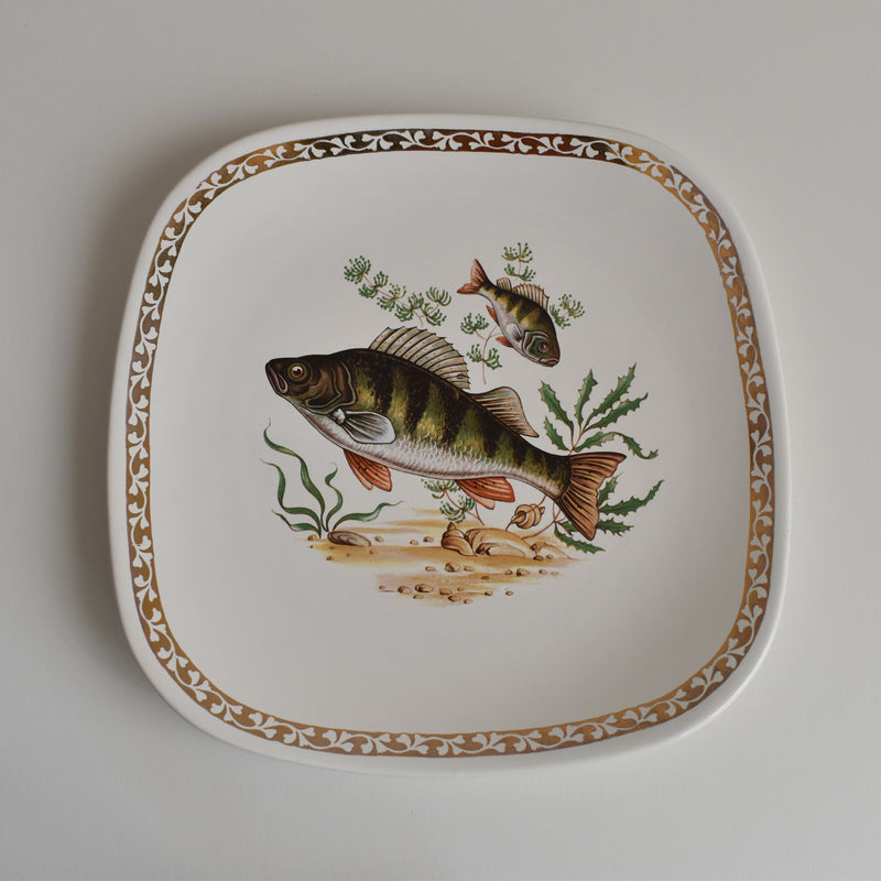 Vintage Plate Longchamp Poisson Perche (Perch)