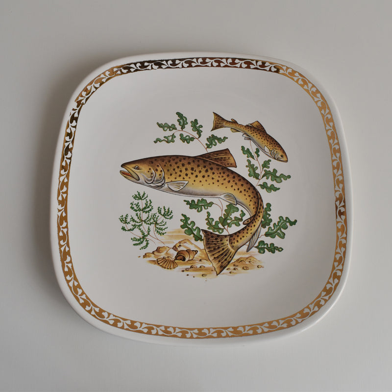 Vintage Plate: Longchamp Poisson Truite (Trout)