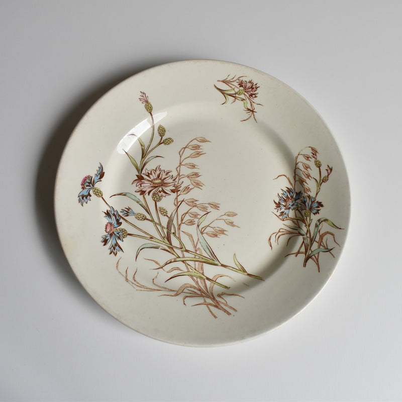 Antique Dessert Plate K&G Luneville Bleuet