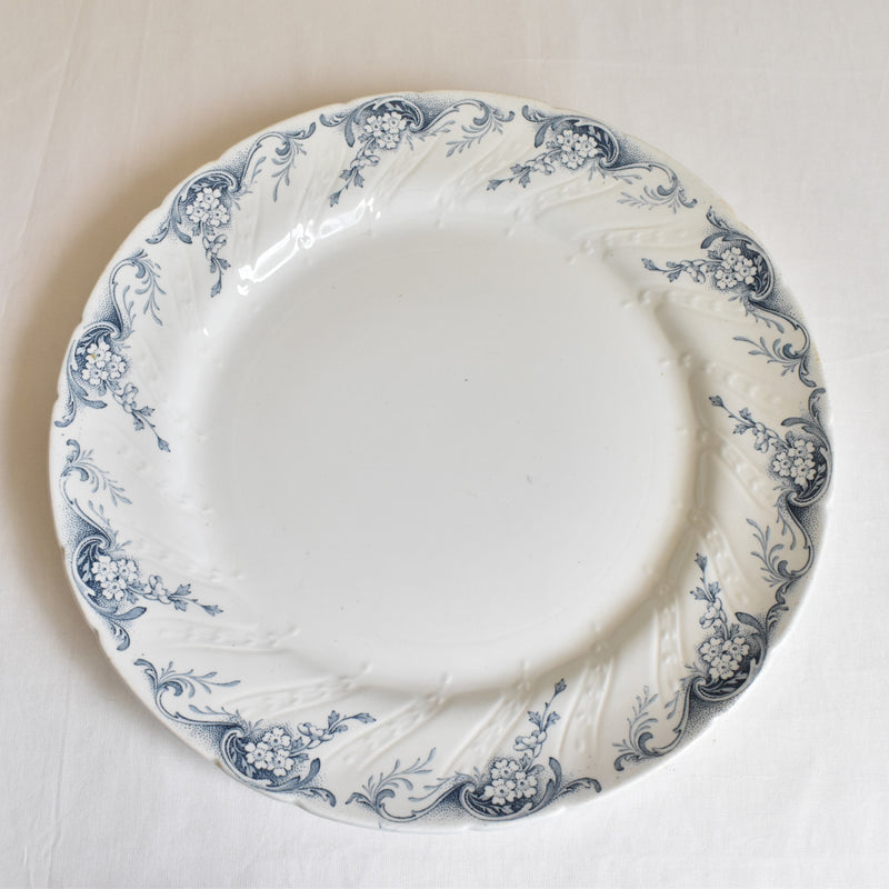 Antique Large Plate 31cm K&G Lunéville Angèle
