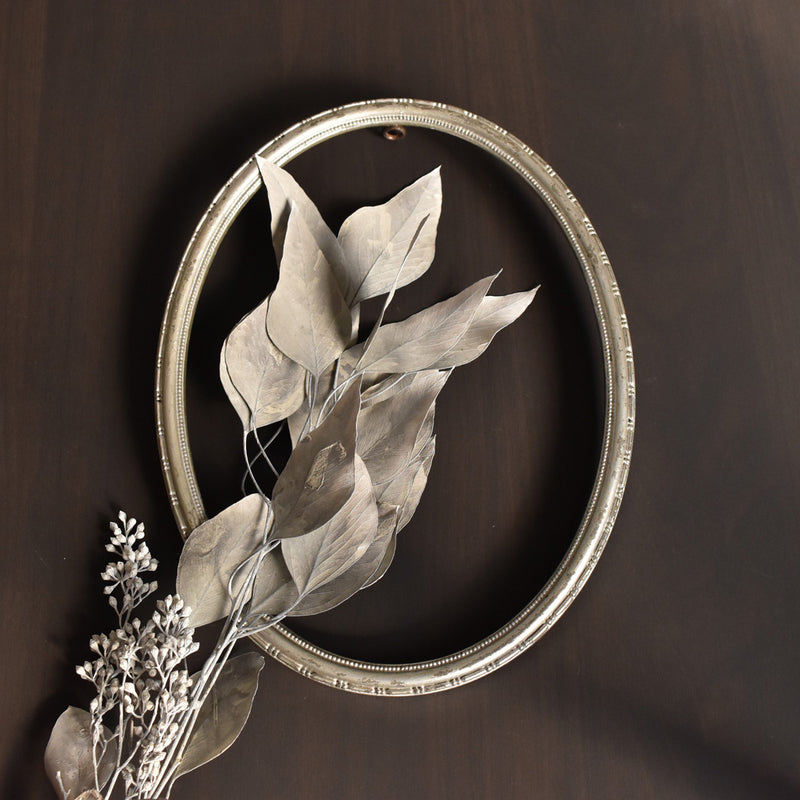 Antique Oval Silver Frame