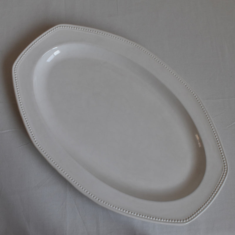 Vintage Oval Platter Longchamp Perles