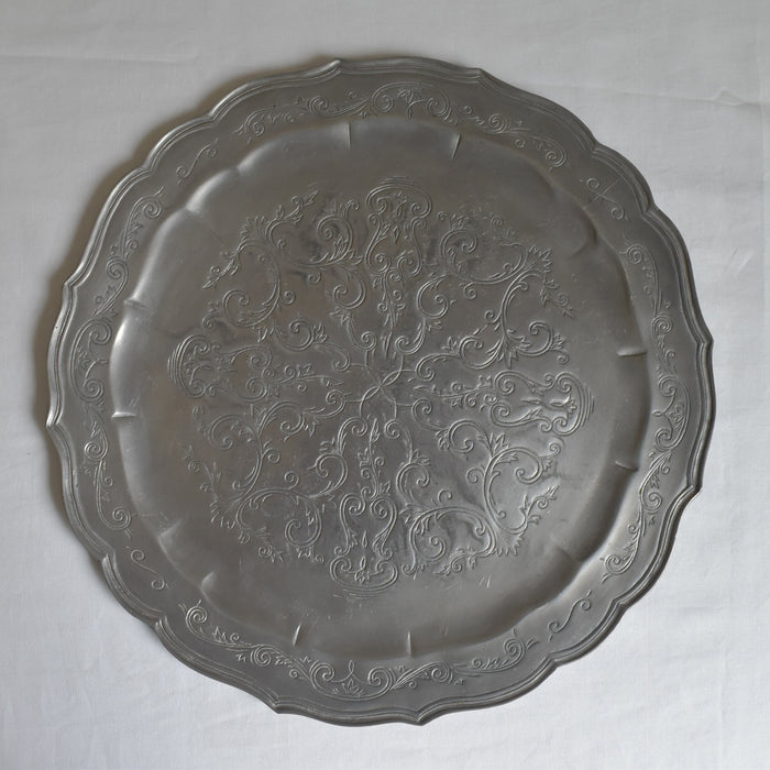 ヴィンテージ ピューター プレート Finstain