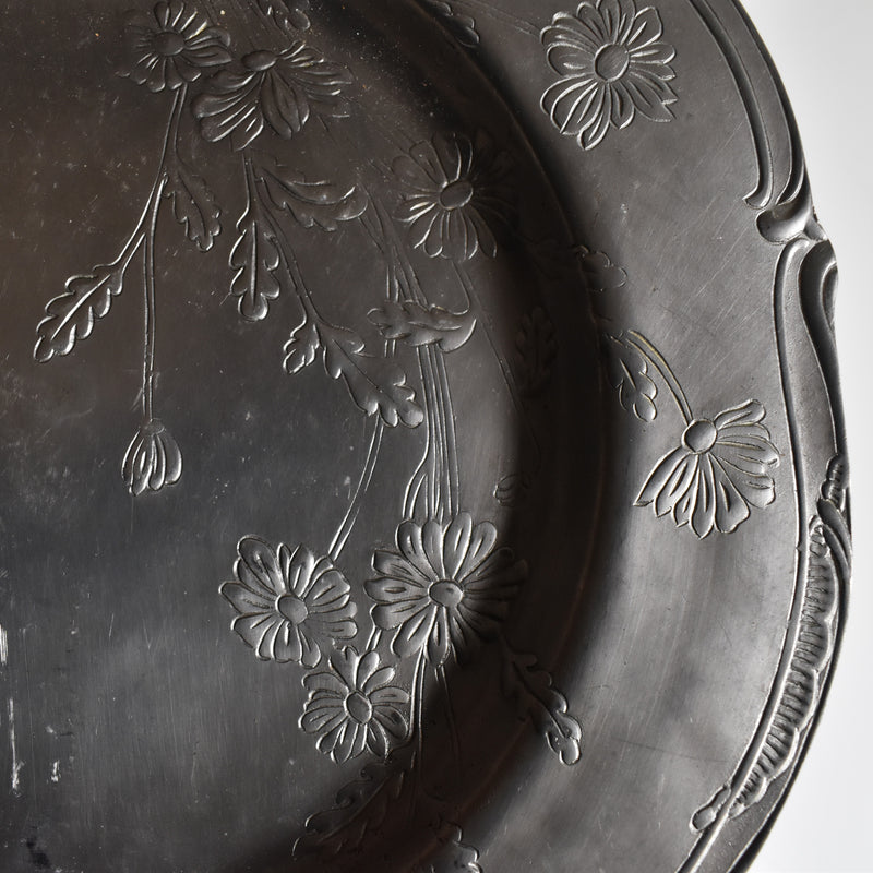 ヴィンテージピューター プレート Papillon