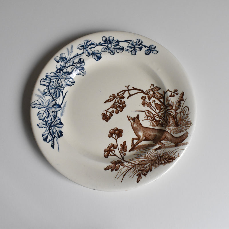 アンティークプレート JS&Cieクレールフォンテーヌ Chasse