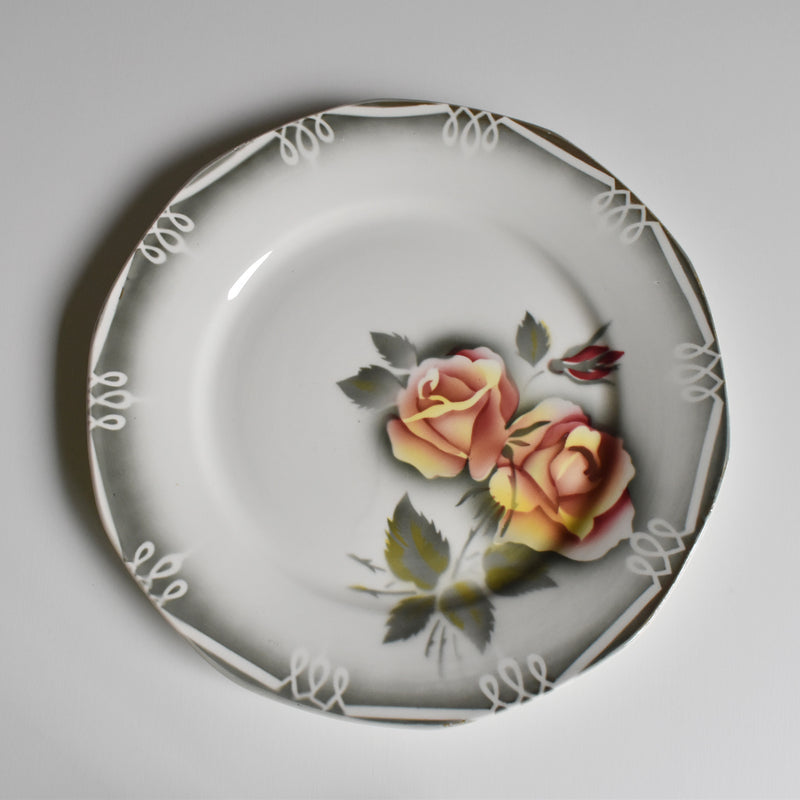 Vintage Plate Digoin Sarreguemines Odile A