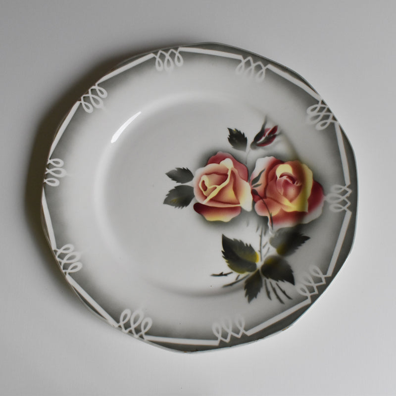 Vintage Plate Digoin Sarreguemines Odile B