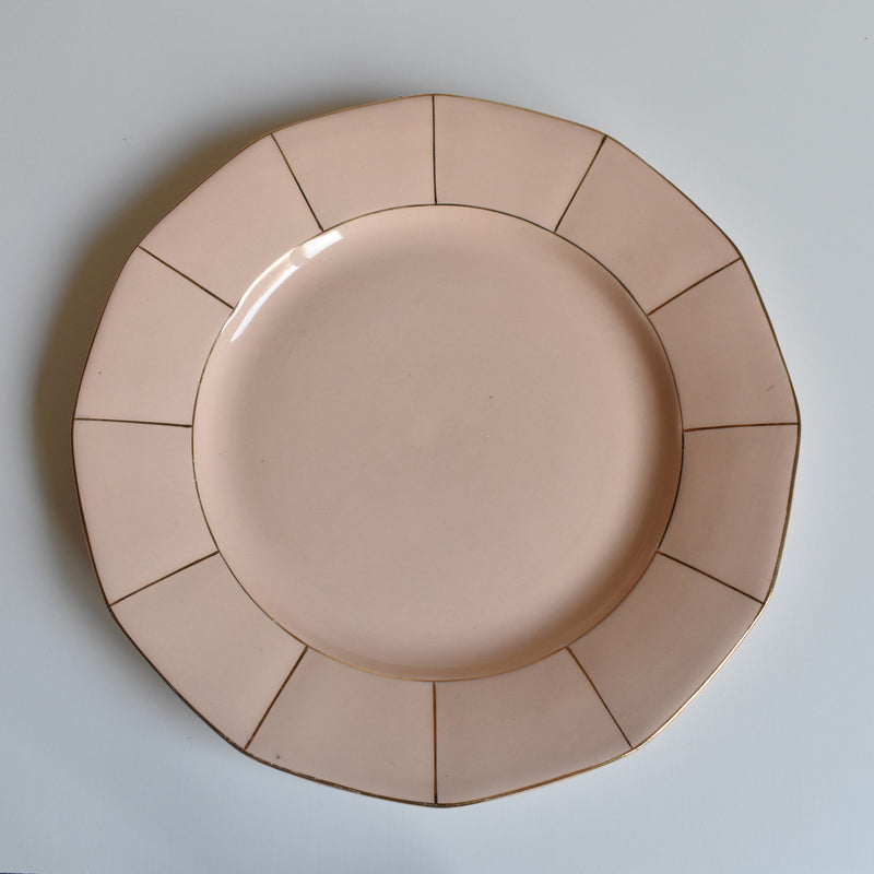 Vintage Plate, Digoin & Sarreguemines 9147 Rose A