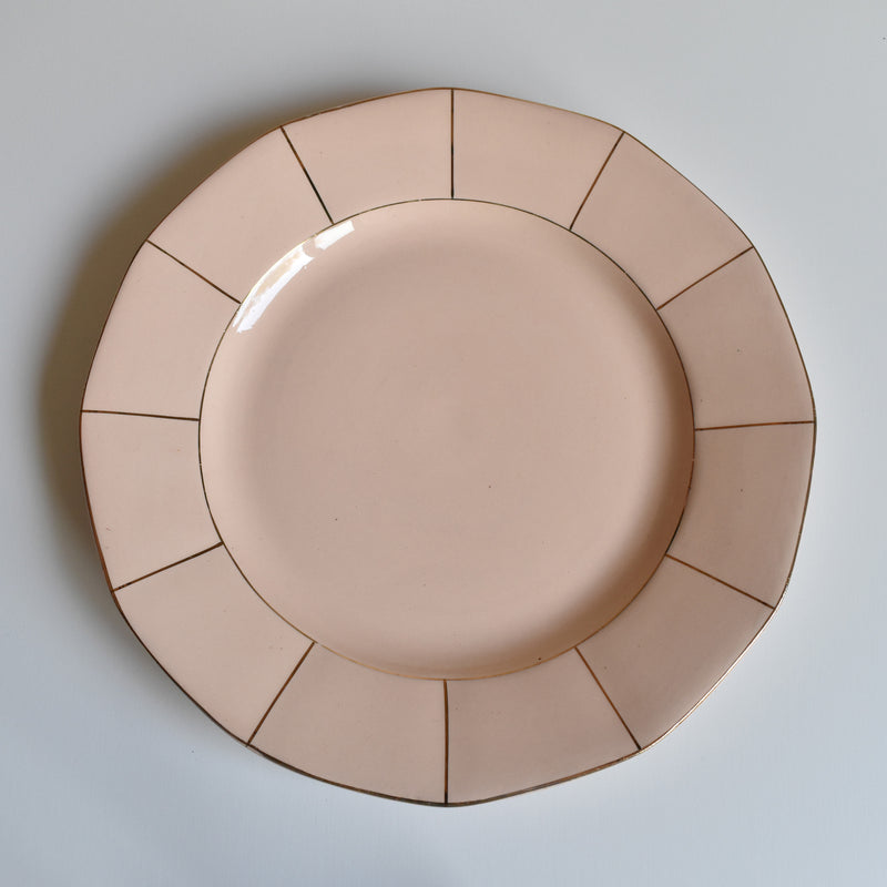 Vintage Plate Digoin & Sarreguemines 9147 Rose B