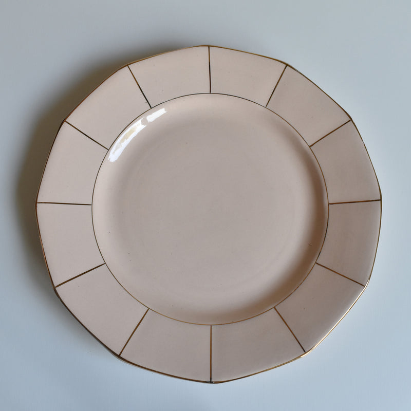 Vintage plate Digoin & Sarreguemines 9147 Rose C