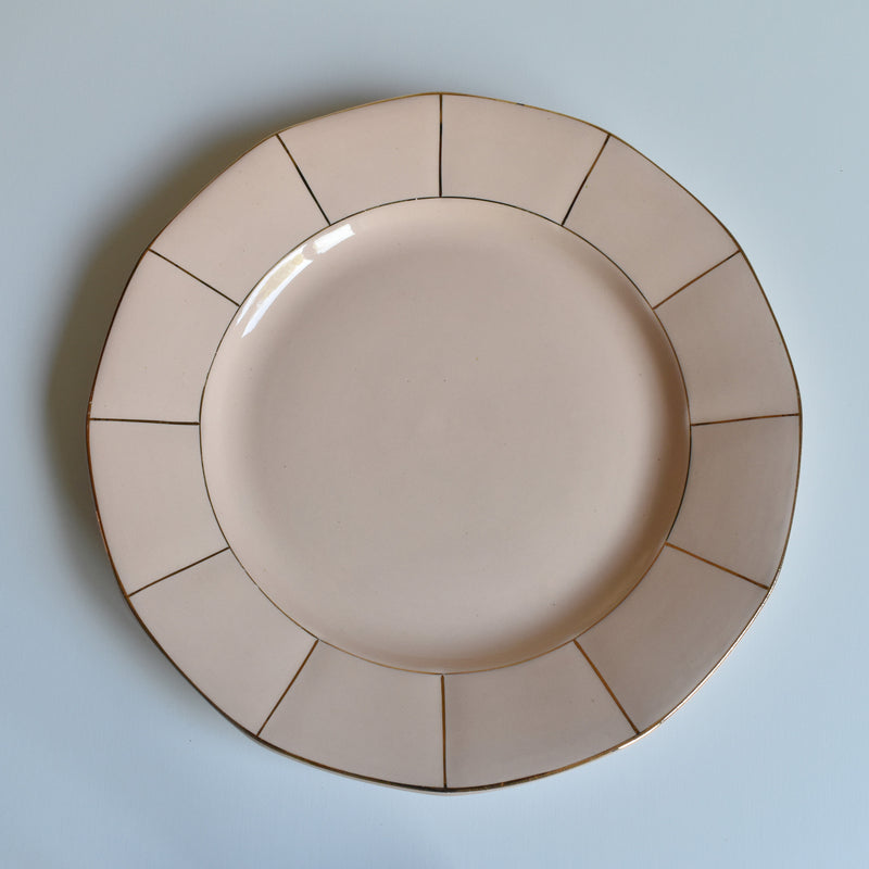 Vintage Plate Digoin & Sarreguemines 9147 Rose D