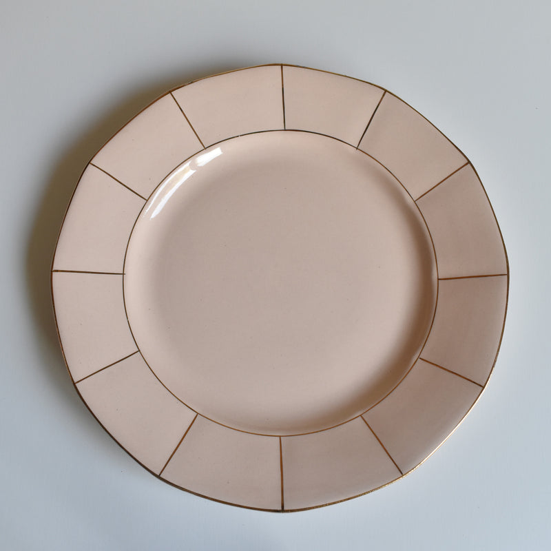 Vintage Plate Digoin & Sarreguemines 9147 Rose E