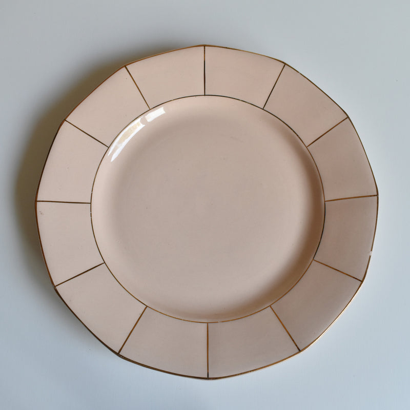Vintage Plate Digoin & Sarreguemines 9147 Rose F