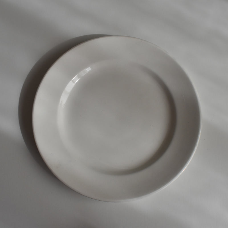 Vintage Dessert Plate, Digoin Sarreguemines, White, B