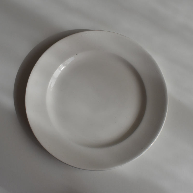 Vintage Dessert Plate, Digoin Sarreguemines, White C