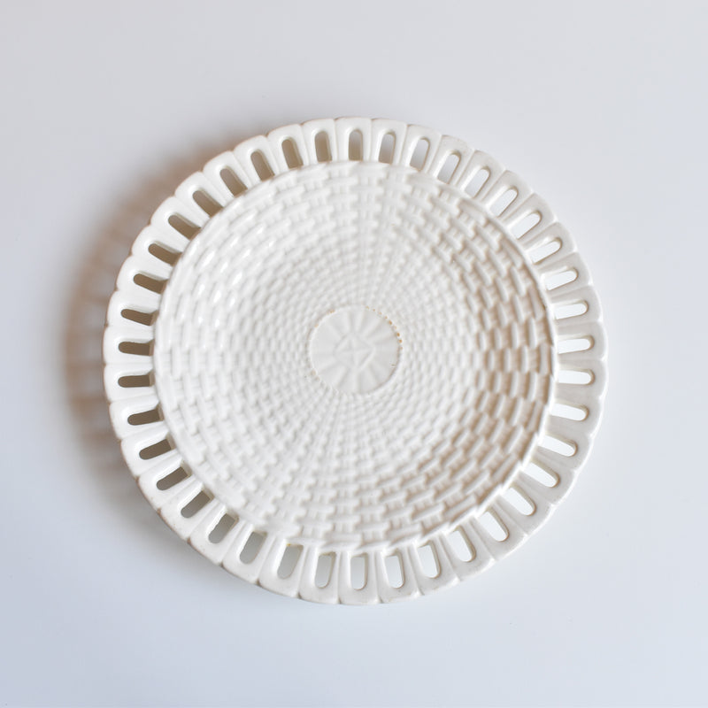 Antique Dessert Plate Villeroy & Boch Pannier Relief