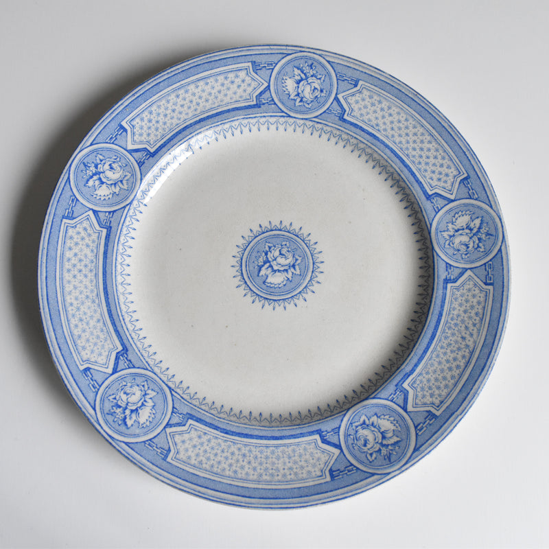 Antique Plate: Emile Bourgeois Faience Anglaise
