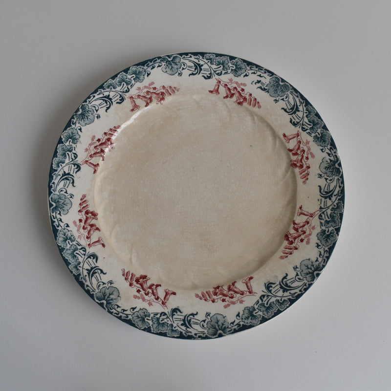Antique Plate: Longwy "Carmen" E