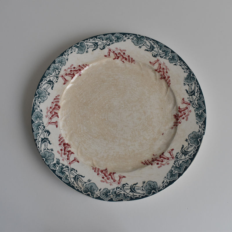 Antique Plate Longwy Carmen G