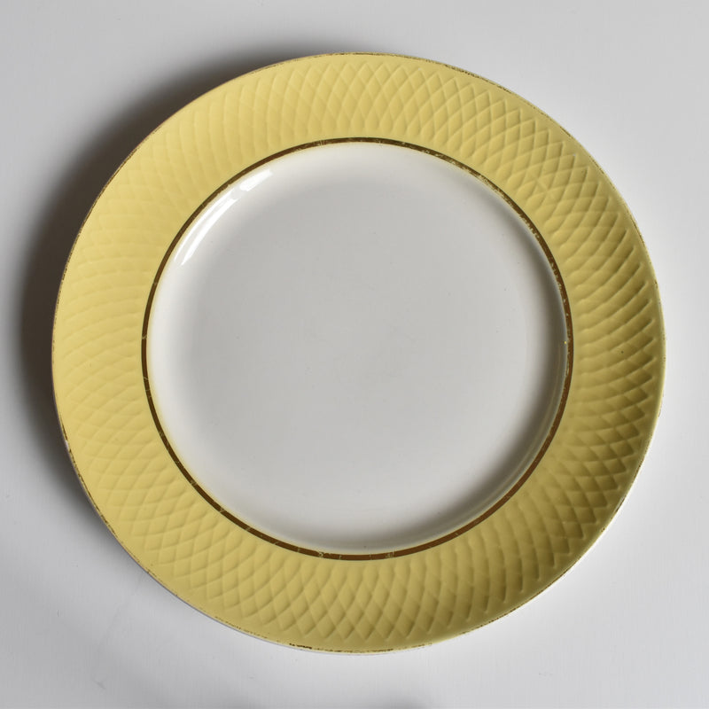 Vintage Plate, Mullardeau, Jaune